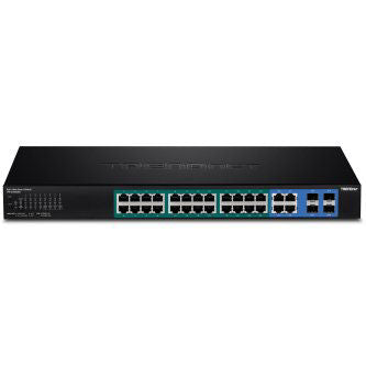 28-Port Gigabit Web Smart PoE+ Switch