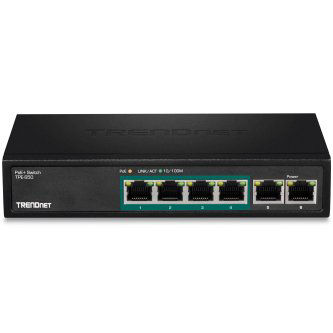 6-Port Fast Ethernet PoE+ Switch