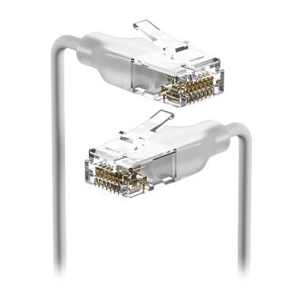Nano-thin patch cable with 2.5 GbE support designed to show Etherlighting effects