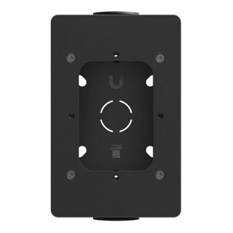 Junction box for UniFi Access Readers and Intercom Viewers that support flat surface mounting and attachment to 3/4" conduit