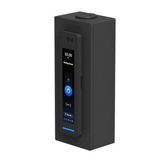 Junction box for UniFi Professional Access Readers and Doorbells that supports flat surface mounting and attachment to 3/4" conduit.