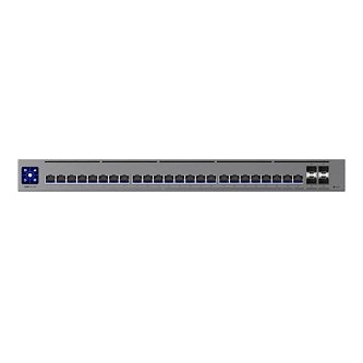 Professional-grade, Layer 3 Etherlighting switch with (2) 10 GbE, (22) 2.5 GbE, and (4) 10G SFP+ ports.