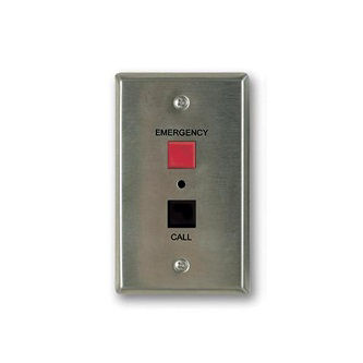 The V-2972 Call Switch was designed to be used with Talkback Page Control Units with the remote calling feature. The V-2972 provides a momentary spring return rocker switch for connection to customer provided signaling equipment.
