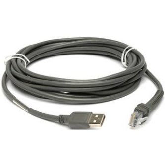 SHIELDED USB CABLE: SERIES A CONNECTOR, 15FT. (4.6M), STRAIGHT.