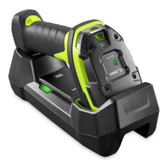 LI3678-SR, Rugged Green Vibration Motor Standard Cradle USB KIT: LI3678-SR0F003VZWW Scanner, CBA-U42-S07PAR Shielded USB Cable supports 12V p/s, STB3678-C100F3WW Cradle, PWR-BGA12V50W0WW Power Supply and CBL-DC-451A1-01 DC Line Cord